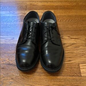 Bates Black Leather Oxford Dress Shoes